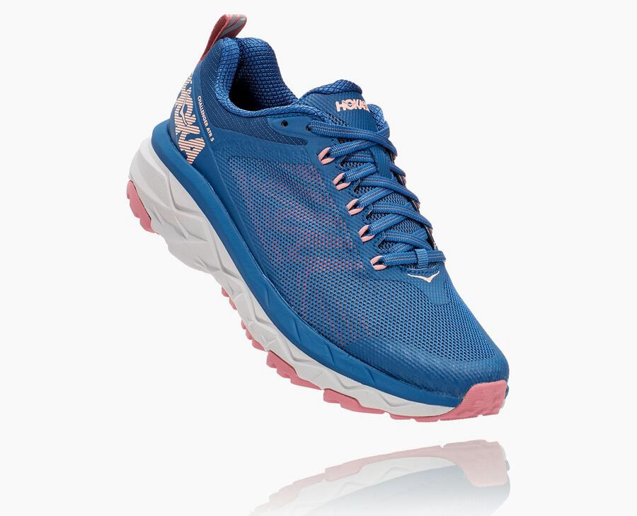 Hoka Australia One One Challenger ATR 5 - Womens Trail Shoes Blue - YTRQD-0467